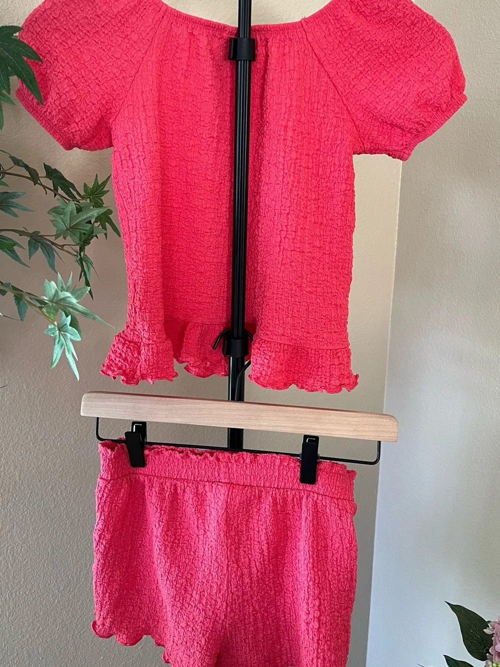 Girls Jumping Beans Girls Pink Textured Matching Set Size 7